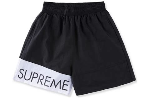 Supreme Banner Water Short Black Men's .